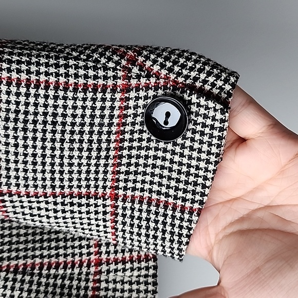 Vintage Dolce & Gabbana Wool Blend Check Double Breasted Button Up Suit Jacket - Picture 5 of 9